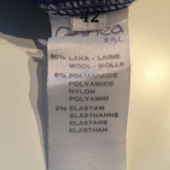 Claude Montana VTG cobolt-blue knit skirt - Picture 9 of 12